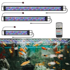 55-150cm Aquarium Beleuchtung 24/7-Timer Aufsetzleuchte Vollspektrum Licht RGB