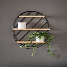 Regal kleines Wandregal rund Metall Regal Dekoregal landhauswelt
