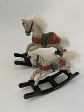 DDR-Spielzeug, Holzspielzeug, Schaukelpferd, 50/60er Jahre 2 Pferde Antik