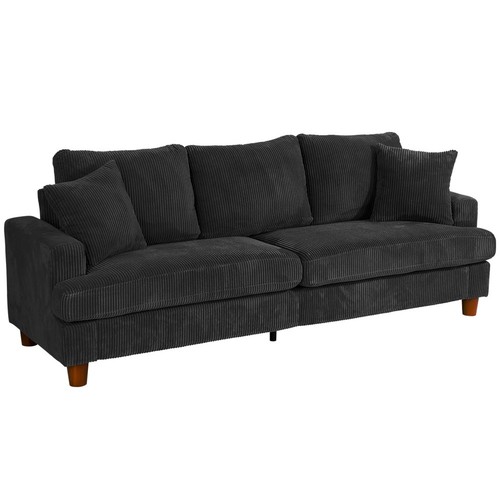 Corduroy sofa sitzer modern - sofa, 3