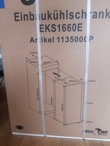 Neuer einbaukühlschrank der - neuer,