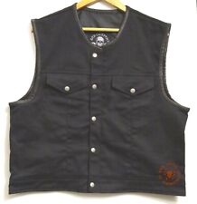 Bad Company Leatherwear Jeansweste Bad Co Denim Zip Bikerweste Kutte Rockerkutte