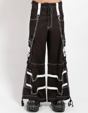 Zip-Off Hose Schwarz Weiß –