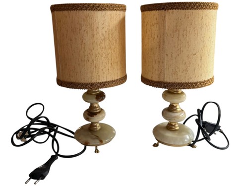 Paar vintage onyx - vintage, marmor