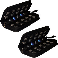 2 Aufbewahrungstaschen für 10 USB Stick & 5 SD Speicherkarten Archivierungsmappe