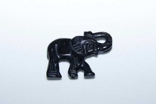 Onyx elefant perle anhänger - elefant,