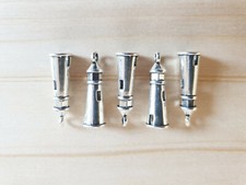 5 x Maritime Leuchtturm Anhänger zum Basteln/Schmuckherstellung Deko Nautisch