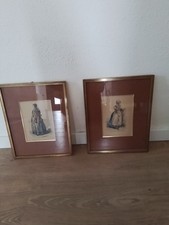 2 alte Kupferstiche farbig  26