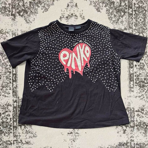 Pinko damen shirt schwarz - t-shirt,