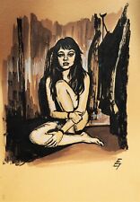 Künstler Zeichnung signiert