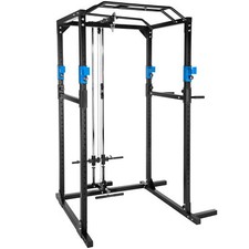 Kraftstation Fitnessstation Power Rack Power Cage Klimm Latzug Dip Krafttraining