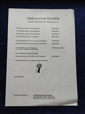 Fantic Motor Preisliste 15.11.1997 Trial Clubmann Coach Weekend Casta Montesa