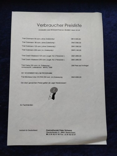Fantic motor preisliste - fantic,