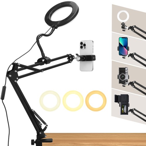 Handy stativ mit ringlicht - stativ,