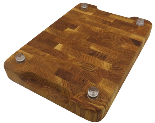 Stabiler hackblock eiche mit - eiche,