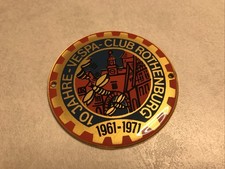 Plakette 10 Jahre Vespa Club