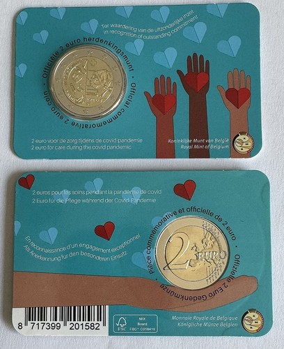 Euro coincard belgien 2022 - euro,
