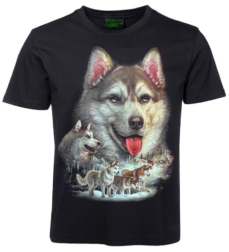 Shirt husky siberian - t-shirt,