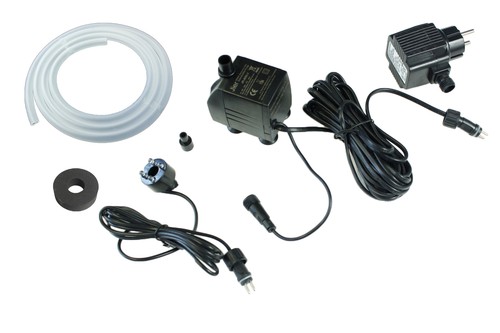 Springbrunnenpumpe mit led - mit, 1x