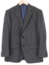 Suitsupply Herren UK40S Mittelgrau Mischung Haihaut Wollblazer Slim Formelle Cut