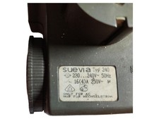 Suevia Typ 240 Analoge Zeitschaltuhr Timer Steckdose Grau