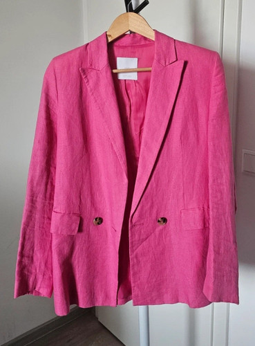 Mango leinenblazer fuchsia - mango,