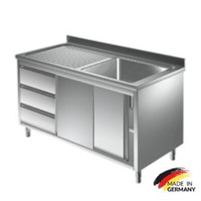 Edelstahl Spüle Spültisch Spülschrank Spülzentrum Gastrospüle Edelstahlspüle NEU