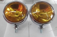 Nebelscheinwerfer Gelb Chrom Wartburg EMW Framo IFA BMW Opel UN_EL_0009 Oldtimer