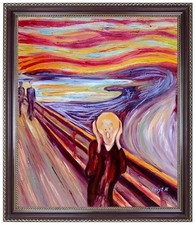 ölbild der schrei edvard - der,