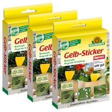 Neudorff Gelb-Sticker 30 Stück Gelbsticker Gelbstecker Weiße Fliege Thripse