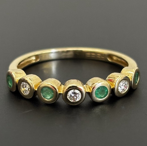 585 gelbgold smaragd - gelbgold, &