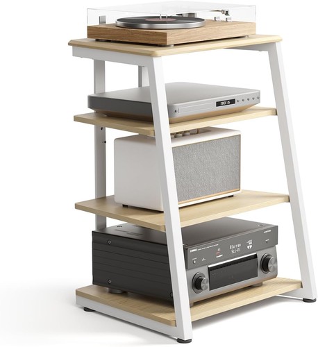 Hifi rack holz stahl - holz,