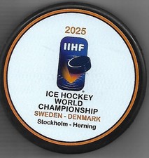 Eishockey Puck  WM 2025 SCHWEDEN DÄNEMARK         DEL NHL
