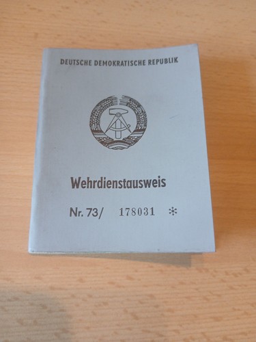 Ddr wehrdienstausweis - ddr,