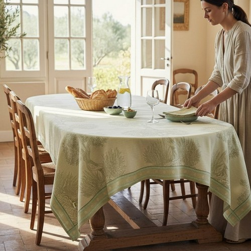 Edle tischdecke jacquard - tischdecke,