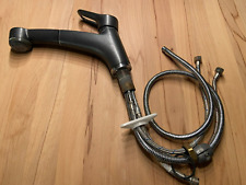 Mischbatterie Einhebel Armatur Mischer Wasserhahn Badarmatur schwarz gebraucht