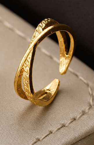 Verstellbarer ring goldfarben - verstellbarer,
