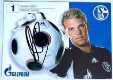 Manuel Neuer FC Schalke 04 handsignierte Autogrammkarte 2008/09 S04 AK SELTEN