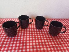 Tupperware   * 4 Stück * Becher * Kaffetasse * Teetasse Outdoor Camping schwarz