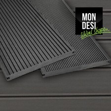 WPC Breitdielen Terrassendielen Muster Handmuster Hellgrau Terrasse Holzdiele