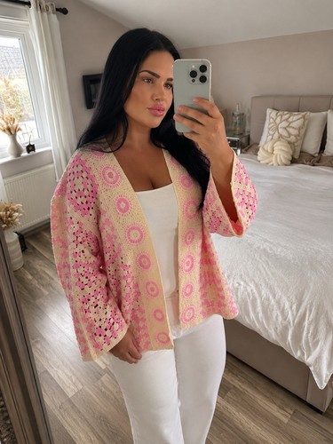 Gestrickte cardigan jacke - gestrickte, cardigan-jacke