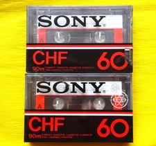 2x SONY CHF 60 Cassette Tapes
