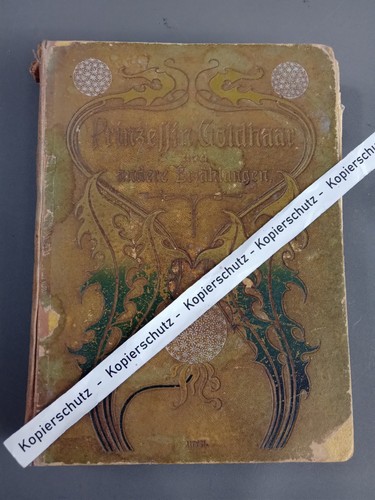Antikes buch prinzessin - buch, "prinzessin
