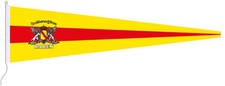 Langwimpel: Großherzogtum Baden + Wappen