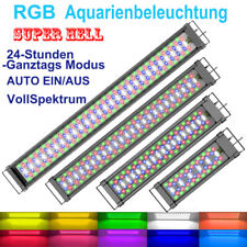 LED Aquarium Beleuchtung 30-140cm RGB 24/7Timer GANZTAGS MODUS VollspektrumLicht