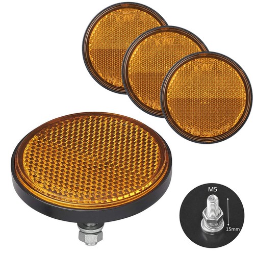 Rückstrahler orange rund - 4, x