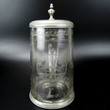 Antiker Glas Bierkrug