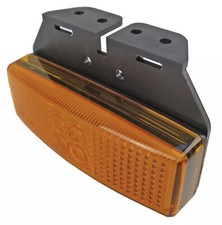 Orange LED Seitenmarkierungsleuchte 12V/24V LKW Anhänger mit Halter & Stecker