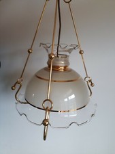 verm. Peill & Putzler 24 Karat GoldAUFLAGE True Vintage 80er Deckenlampe E27