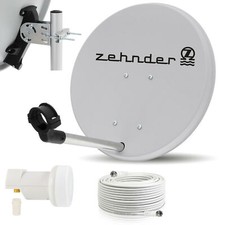 ZEHNDER Digitale Sat Anlage Spiegel 40cm LNB Kabel Schüssel Camping Mobil Mini H